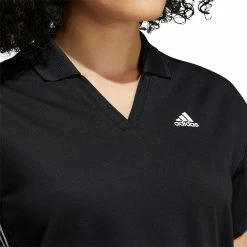 Women's adidas 3-Stripe Polo Top -Active & Workout Clothes Store 4981926 ALT4