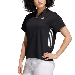 Women's adidas 3-Stripe Polo Top -Active & Workout Clothes Store 4981926 ALT5