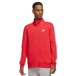 Men's Nike Brushed-Back Track Jacket -Active & Workout Clothes Store 4992655 Light Crimson