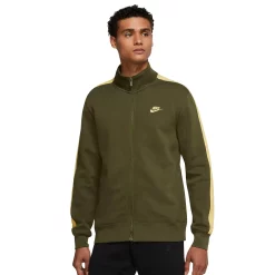 Men's Nike Brushed-Back Track Jacket -Active & Workout Clothes Store 4992655 Rough Green