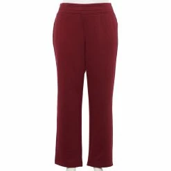 Plus Size Tek Gear® Ultrasoft Midrise Fleece Pants -Active & Workout Clothes Store 5000150 Chilled Wine