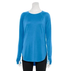 Women's Tek Gear® High Slit Tunic -Active & Workout Clothes Store 5001983 Beyond Blue