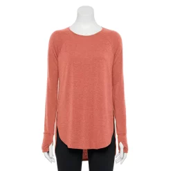 Women's Tek Gear® High Slit Tunic -Active & Workout Clothes Store 5001983 Inspire Mauve