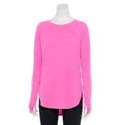 Women's Tek Gear® High Slit Tunic -Active & Workout Clothes Store 5001983 Pink Trillion