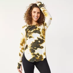 Women's Tek Gear® High Slit Tunic -Active & Workout Clothes Store 5001983 Yellow Dye Effect