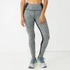 Women's Tek Gear® Brushed High-Waisted Leggings 2 Women's Tek Gear® Brushed High-Waisted Leggings -Active & Workout Clothes Store 5003525 Charcoal Colorblock