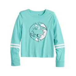 Girls 4-18 & Plus SO® Favorite Boxy Long-Sleeve Tee -Active & Workout Clothes Store 5008743 Blue Fox