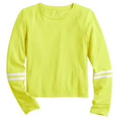 Girls 4-18 & Plus SO® Favorite Boxy Long-Sleeve Tee -Active & Workout Clothes Store 5008743 Chloe Green