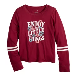 Girls 4-18 & Plus SO® Favorite Boxy Long-Sleeve Tee -Active & Workout Clothes Store 5008743 Little Things