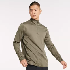 Men's FLX Commuter Stretch Quarter Zip -Active & Workout Clothes Store 5012240 Military Canvas