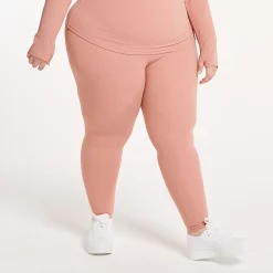 Plus Size FLX Affirmation High-Waisted Leggings -Active & Workout Clothes Store 5014686 Mauve Foundation