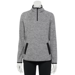 Women's Tek Gear® Microfleece Quarter-Zip Pullover -Active & Workout Clothes Store 5015188 Gray