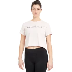 Women's PSK Collective Logo Crop Tee 9 Women's PSK Collective Logo Crop Tee -Active & Workout Clothes Store 5023432 Blush