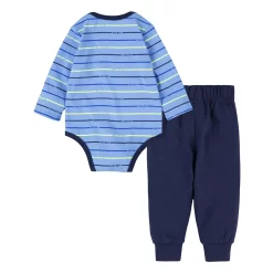 Baby Boy Nike Logo Striped Bodysuit & Pants Set -Active & Workout Clothes Store 5046150 ALT