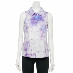Women's Tek Gear® Sleeveless Golf Polo -Active & Workout Clothes Store 5068427 Light Multi Tie Dye