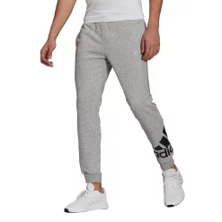 Big & Tall adidas Big Logo Fleece Jogger -Active & Workout Clothes Store 5097420 Gray Black