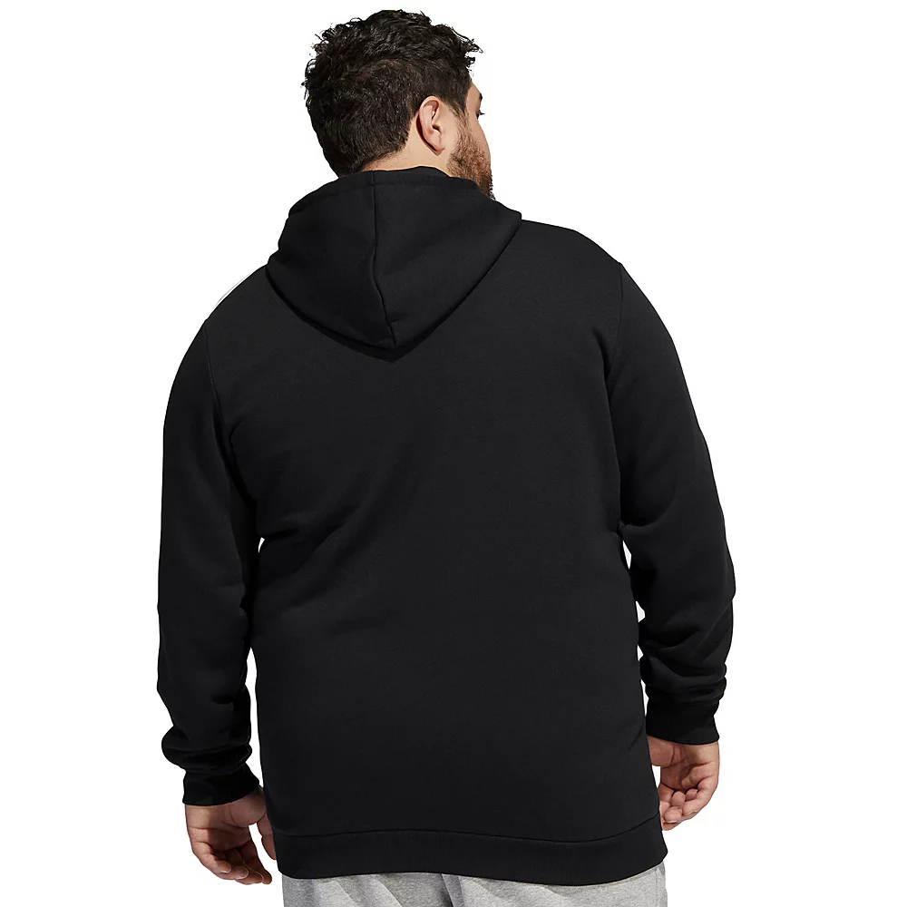 Big & Tall adidas Essential Fleece Full-Zip Hoodie 8 Big & Tall adidas Essential Fleece Full-Zip Hoodie - Image 6
