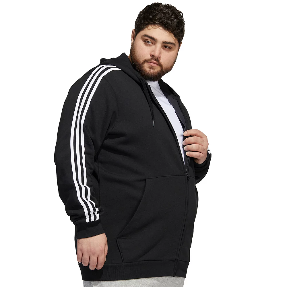 Big & Tall adidas Essential Fleece Full-Zip Hoodie 9 Big & Tall adidas Essential Fleece Full-Zip Hoodie - Image 7