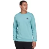 Big & Tall adidas Feel Cozy Fleece Sweatshirt -Active & Workout Clothes Store 5097481 Mint Black