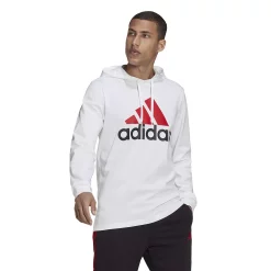 Big & Tall adidas Essentials Hoodie -Active & Workout Clothes Store 5097500 White Scarlet