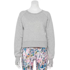 Women's Tek Gear® Ultrasoft Fleece Oversized Sweatshirt -Active & Workout Clothes Store 5128574 Gray Heather