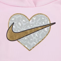 Toddler Girl Nike Leopard Print Fleece High Low Pullover Hoodie -Active & Workout Clothes Store 5140707 ALT2