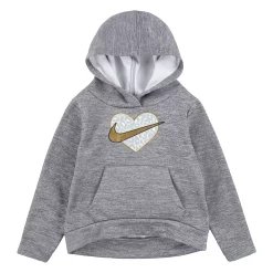 Toddler Girl Nike Leopard Print Fleece High Low Pullover Hoodie