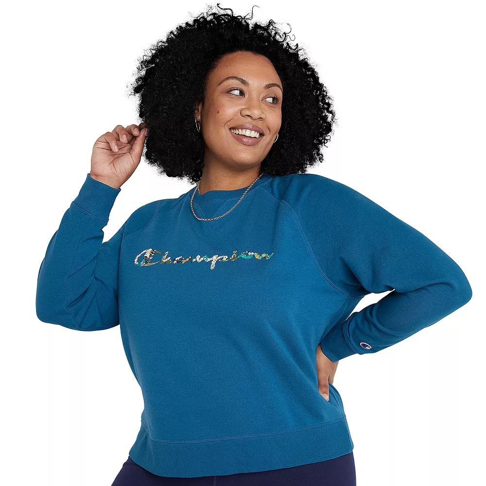 Plus Size Champion® French Terry Crewneck Sweatshirt 4 Plus Size Champion® French Terry Crewneck Sweatshirt - Image 2