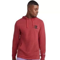 Men's Champion® Middleweight Overdye Hoodie -Active & Workout Clothes Store 5166138 Red Stone Heather