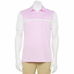 Men's adidas Regular-Fit Colorblock Golf Polo -Active & Workout Clothes Store 5167209 Lilac