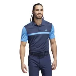Men's adidas Regular-Fit Colorblock Golf Polo -Active & Workout Clothes Store 5167209 Pulse Blue