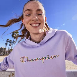Women's Champion® Midweight Jersey Hoodie 20 Women's Champion® Midweight Jersey Hoodie -Active & Workout Clothes Store 5168815 ALT4