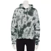 Women's Champion® Tie-Dye Relaxed Fleece Hoodie -Active & Workout Clothes Store 5172632 Crush Dye Black