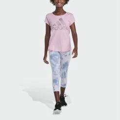 Girls 7-16 adidas Printed 7/8 Leggings -Active & Workout Clothes Store 5172940 ALT2