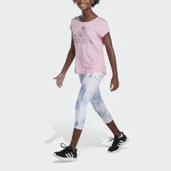 Girls 7-16 adidas Printed 7/8 Leggings -Active & Workout Clothes Store 5172940 ALT4