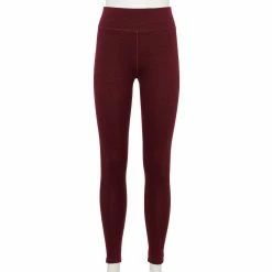 Juniors' SO® Cozy Leggings -Active & Workout Clothes Store 5176296 Maroon Marl