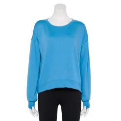 Women's Tek Gear® Stretch Fleece Crewneck Sweatshirt -Active & Workout Clothes Store 5181941 Beyond Blue