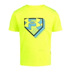 Boys 4-7 Under Armour Baseball Homeplate Dimensions Graphic Tee -Active & Workout Clothes Store 5189814 Hi Vis Yellow