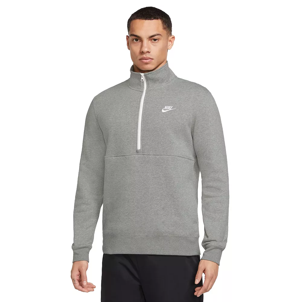 Big & Tall Nike Brushed-Back 1/2-Zip Pullover 4 Big & Tall Nike Brushed-Back 1/2-Zip Pullover - Image 2