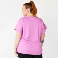 Plus Size Tek Gear® Stretch Fleece Tee -Active & Workout Clothes Store 5197872 ALT