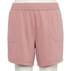 Plus Size Tek Gear® Stretch Fleece Shorts -Active & Workout Clothes Store 5197932 Martini Rose