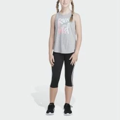Girls 4-6x adidas Curved-Hem Heather Tank