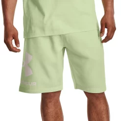 Men's Under Armour Rival Fleece Big Logo Shorts -Active & Workout Clothes Store 5201675 Phosphor Green