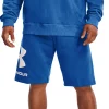 Men's Under Armour Rival Fleece Big Logo Shorts -Active & Workout Clothes Store 5201675 Victory Blue White