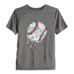 Boys 4-12 Jumping Beans® Active Graphic Tee -Active & Workout Clothes Store 5203484 Drip Ball Gray