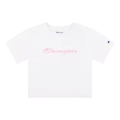 Girls 7-16 Champion® Tie-Dye Script Boxy Tee -Active & Workout Clothes Store 5207581 White