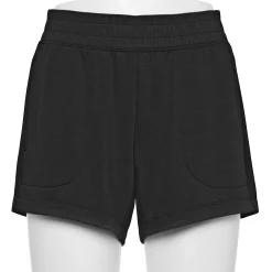 Women's Tek Gear® Stretch Fleece Shorts -Active & Workout Clothes Store 5209217 Black
