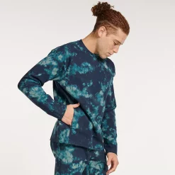 Men's FLX Leisure Crew Sweatshirt -Active & Workout Clothes Store 5210686 Navy Dye