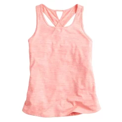 Girls 7-16 Tek Gear® Soft Tek Twist Keyhole Tank Top in Regular & Plus -Active & Workout Clothes Store 5220912 Wild Flamingo