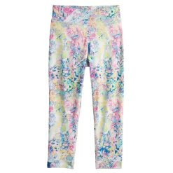 Girls 7-16 Tek Gear® Performance 7/8 Leggings in Regular & Plus -Active & Workout Clothes Store 5221479 Teal Paint Pour